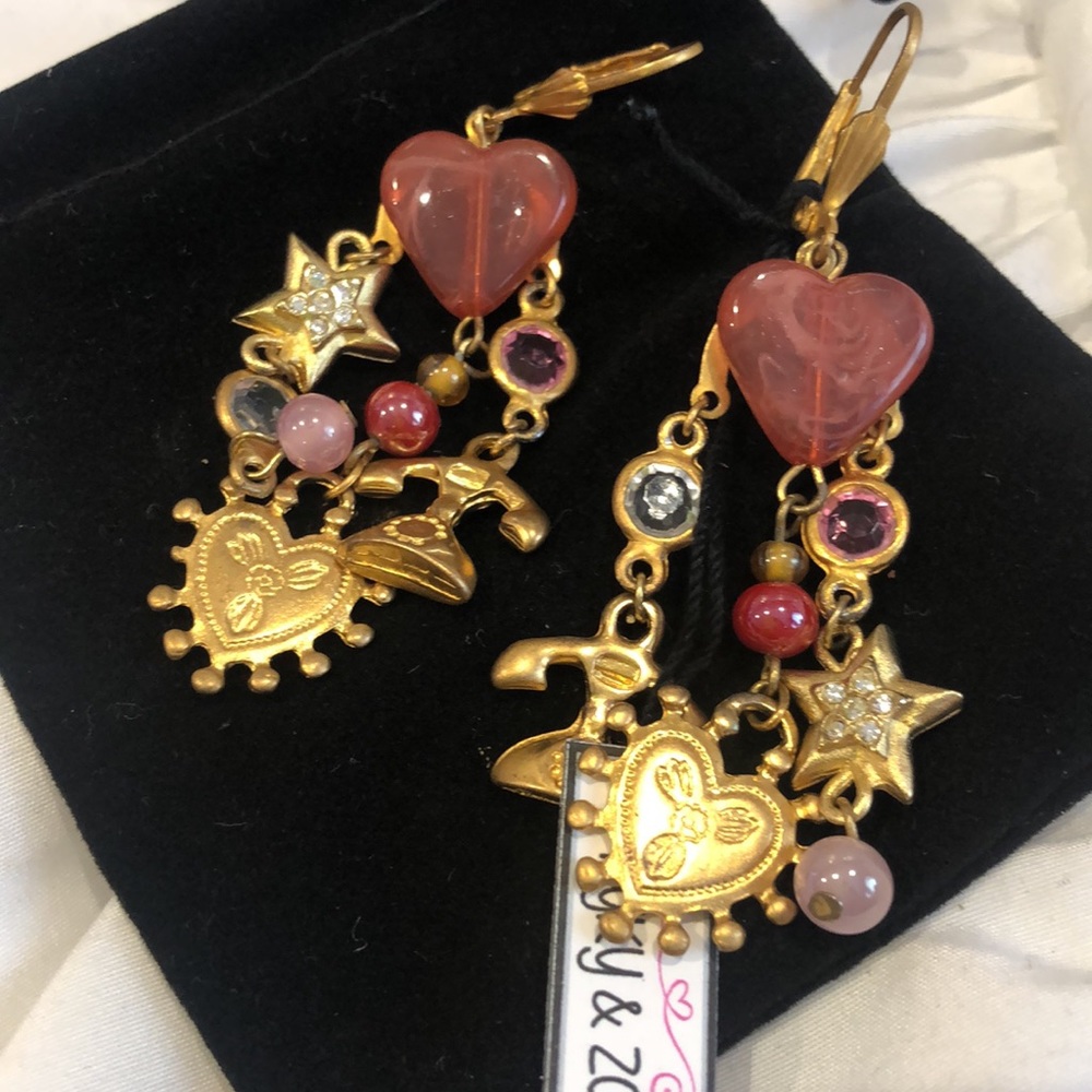 Vintage KyKy&Zo Retro Charm Earrings-NWT-Boutique